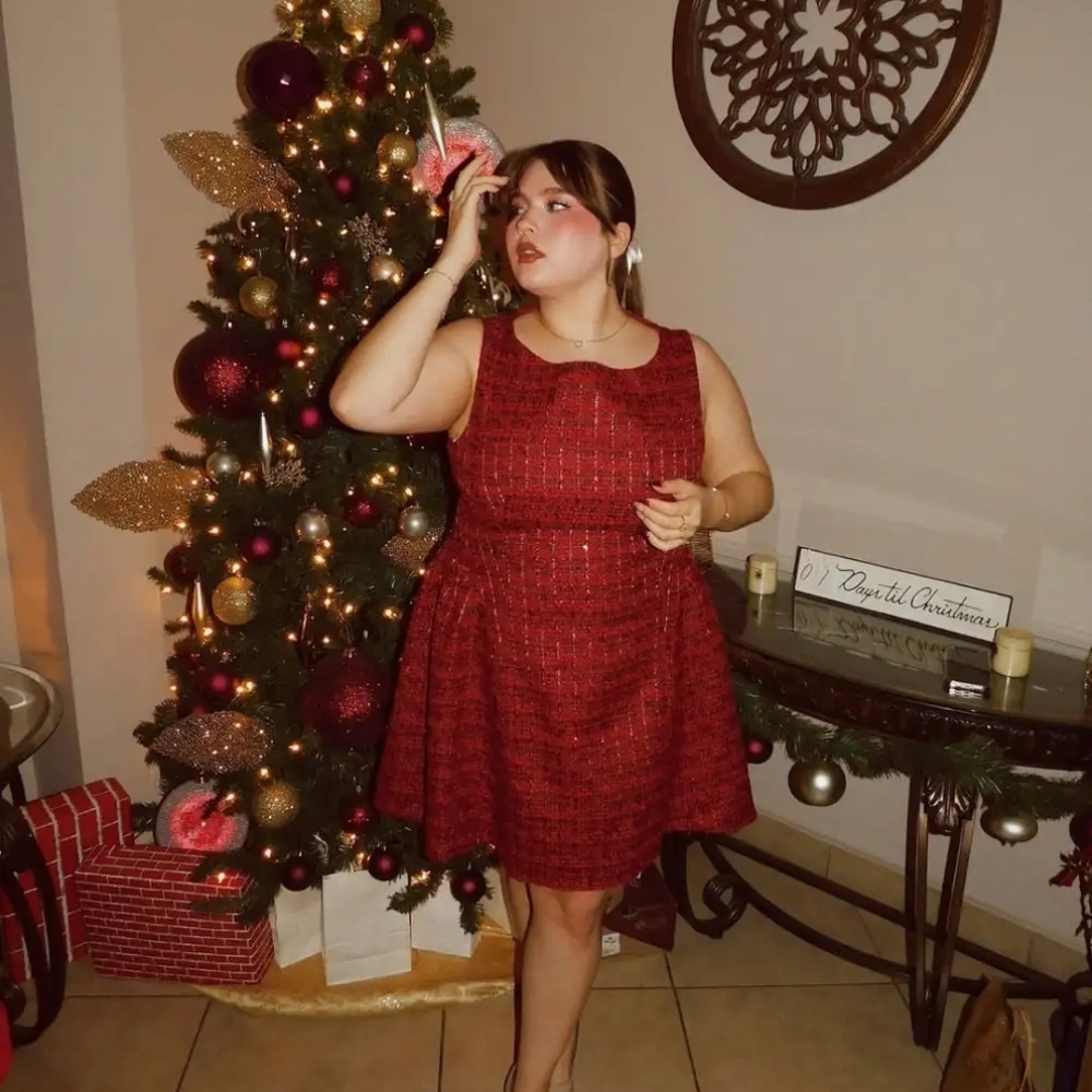 Elegant Red Sleeveless Dress